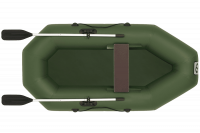 Лодка Фрегат М-2 гребная зеленая с веслами
