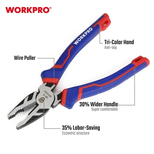 Плоскогубцы Workpro 200 мм, WP231026